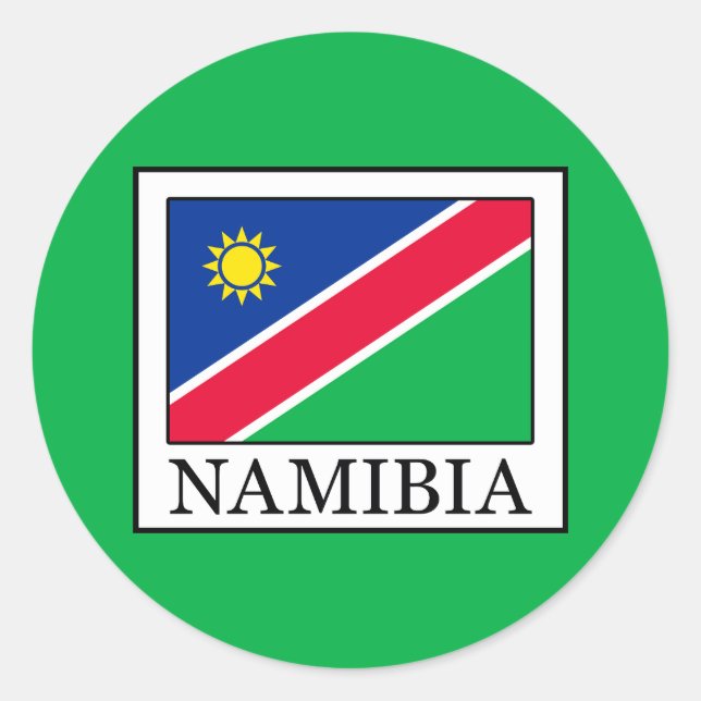 Namibia Runder Aufkleber (Vorderseite)