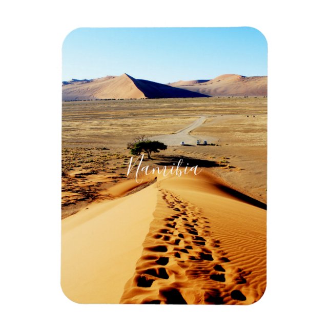 Namibia Sand Dune 45 Landschaft Sossusvlei Magnet (Vertikal)