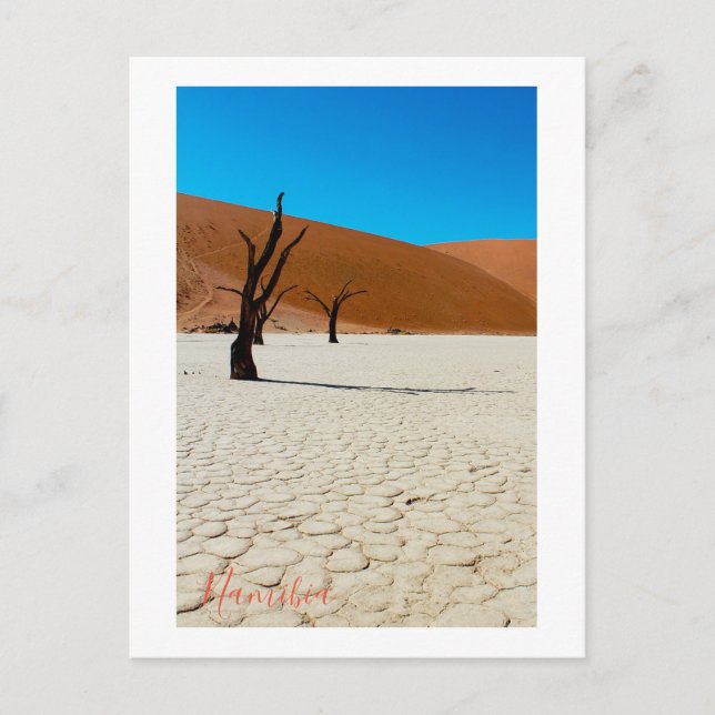 Namibia Sand Dunes Landschaft Sossusvlei Postkarte (Vorderseite)