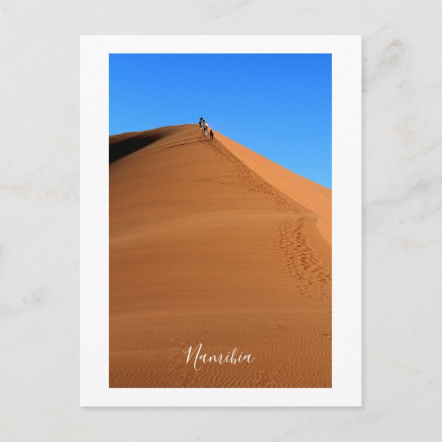 Namibia Sand Dunes Landschaft Sossusvlei Postkarte (Vorderseite)
