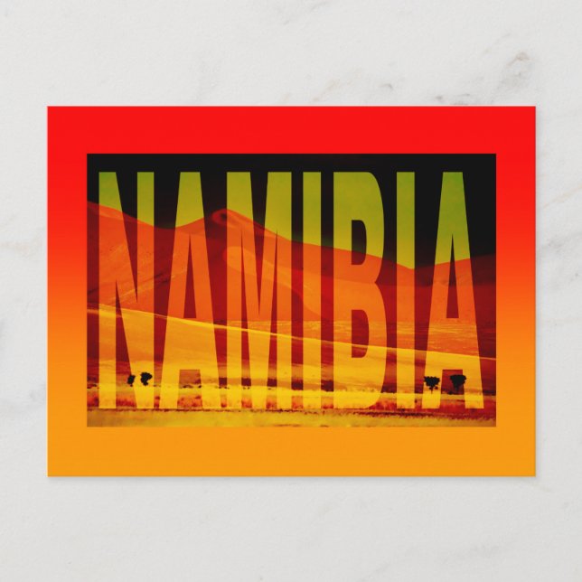 namibia sossusvlei  postkarte (Vorderseite)