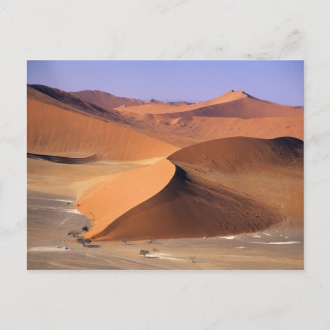 Namibia: Sossuvlei Dunes, landschaftliche Luft. Postkarte (Vorderseite)