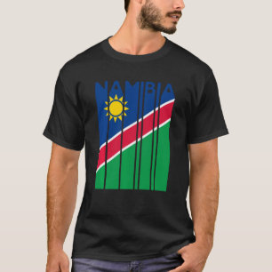 Namibia Vintage namibische Flagge Urlaub T-Shirt