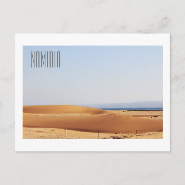 Namibia Walvis Bay Dunes Ocean Landschaft Natur Postkarte (Vorderseite)