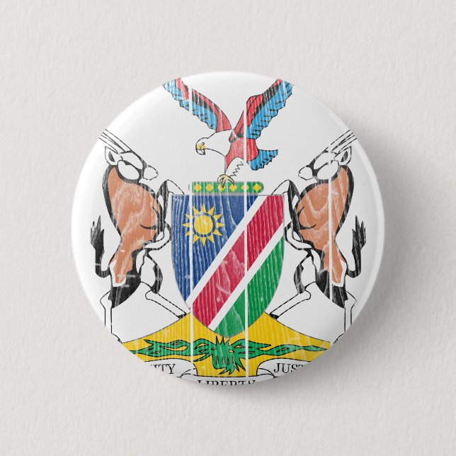 Namibia-Wappen Button (Vorderseite)