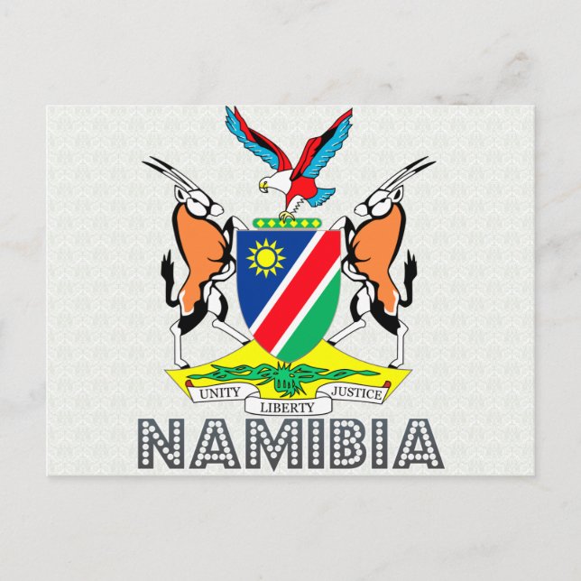 Namibia-Wappen Postkarte (Vorderseite)