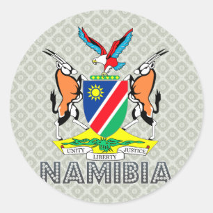 Namibia-Wappen Runder Aufkleber