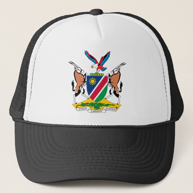 Namibia-Wappen Truckerkappe (Vorderseite)