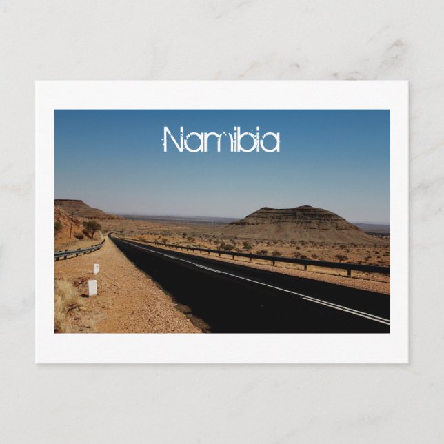 Namibia Wüste Road Landschaft Natur Postkarte (Vorderseite)