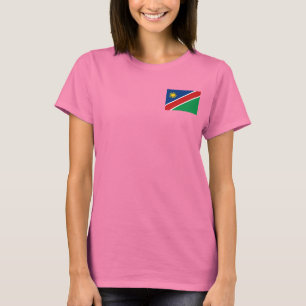 Namibiaflaggen- und -karten-DK-T - Shirt