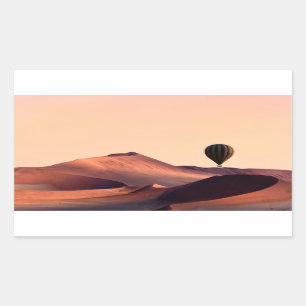 Namibias Dünen in Namib-Naukluft Nationalpark Rechteckiger Aufkleber