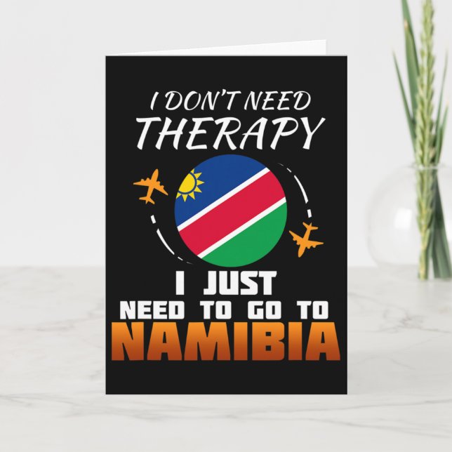 Namibische Flagge I Namibia-Flagge I Urlaubsgesche Karte (Vorderseite)