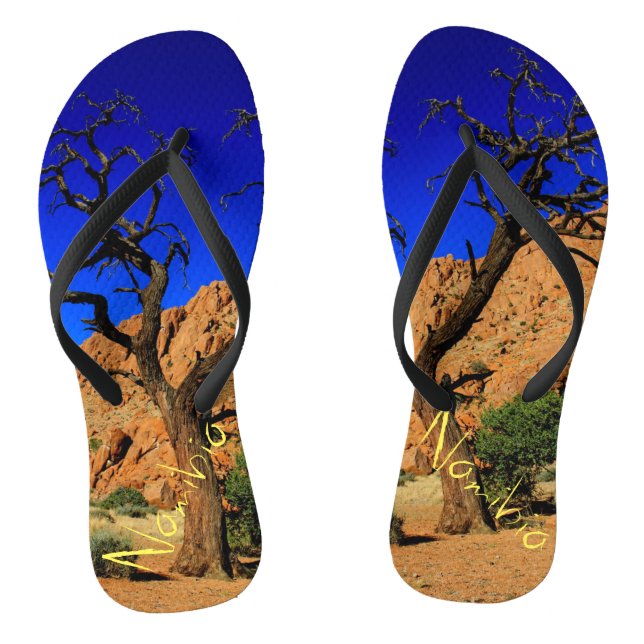 Namibischer Landschaftsbaum Flip Flops (Fußbett)