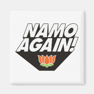 Namo Again Modiji 2019 Narendra Modi BJP Lotus T-s Magnet