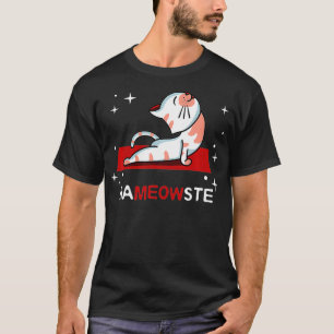 Namowste Kitty Cat Meditation T-Shirt Yoga Cats Ki