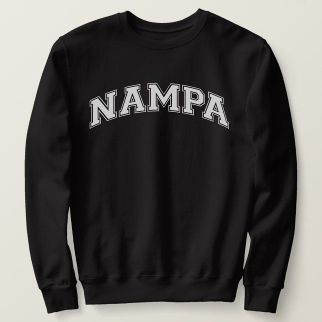 NAMPA University Style Sweater America Uni Sweatshirt (Design vorne)