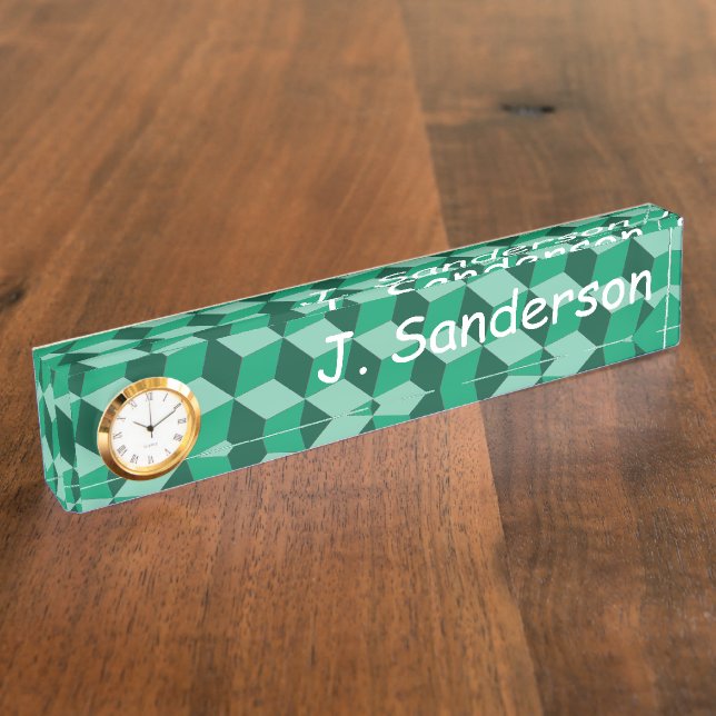 Namplate - Drei dimensionale Blöcke Namensplakette (Seite)