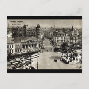 Namur-Tor Brüssel Belgien Vintage 1932 Postkarte