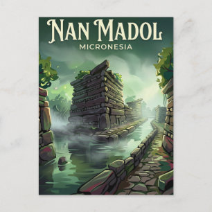 Nan Madol Mikronesien Postkarte