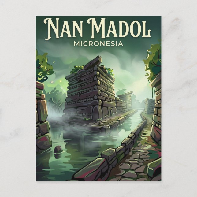 Nan Madol Mikronesien Postkarte (Vorderseite)