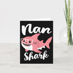 Nan Shark Mother's Day Oma Funny Karte