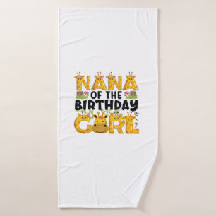 Nana 1. Geburtstag Girl Giraffe Thema Party Zoo Sa Badehandtuch