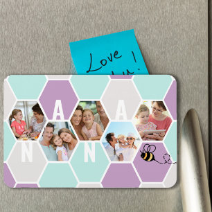 Nana 5 Foto Collage 4 Letter Hübsch Honeycomb Magnet