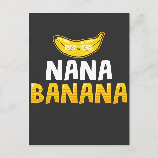 Nana Banana Grandmutter Funny Oma Postkarte (Vorderseite)