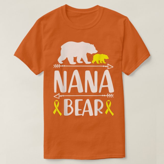 Nana Bären Krebs-Bewusstsein für Krebs T-Shirt (Design vorne)