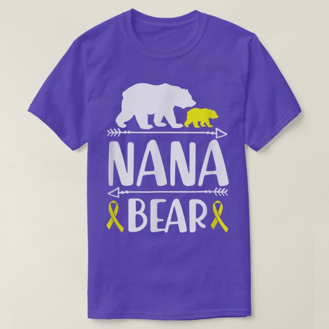 Nana Bären Krebs-Bewusstsein für Krebs T-Shirt (Design vorne)