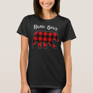 Nana Bear Buffalo Kariert Matching Family Group Ch T-Shirt