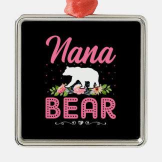 Nana Bear Ornament Aus Metall