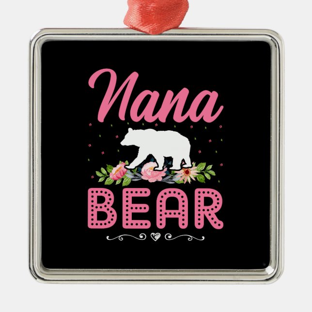 Nana Bear Ornament Aus Metall (Vorne)