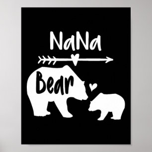 Nana Bear Shirt mit Poster