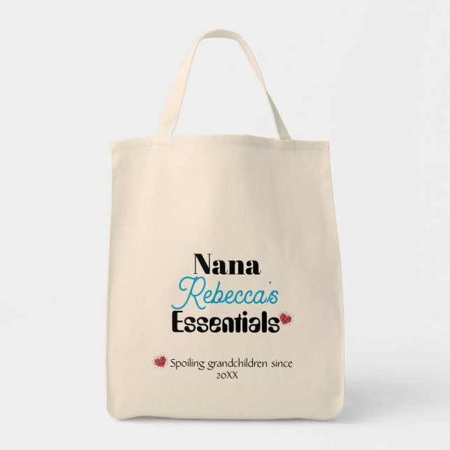 Nana Benutzerdefinierter Name Essential Doppelseit Tragetasche (Vorne)
