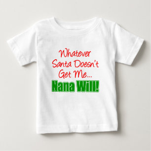 Nana besser als der Weihnachtsmann Baby T-shirt