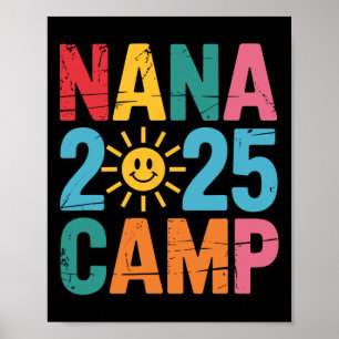 Nana Camp 2025 Familienurlaub Sommer-Camping-Crew Poster
