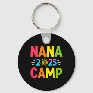 Nana Camp 2025 Familienurlaub Sommer-Camping-Crew Schlüsselanhänger