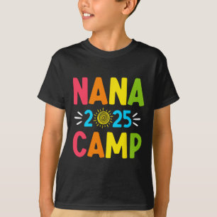 Nana Camp 2025 Familienurlaub Sommer-Camping-Crew T-Shirt