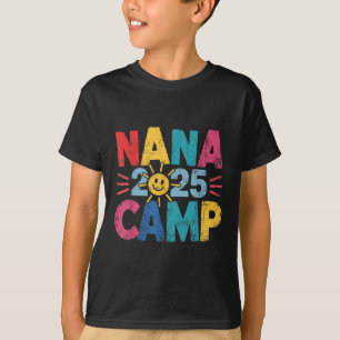 Nana Camp 2025 Familienurlaub Sommer-Camping-Crew T-Shirt