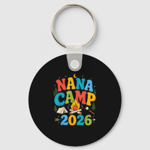 Nana Camp 2026 Retro Oma Camping Familie Schlüsselanhänger