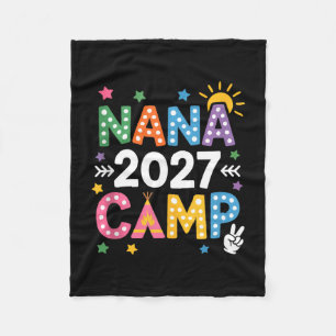 Nana Camp 2027 Familienurlaub Sommer-Camping-Crew Fleecedecke