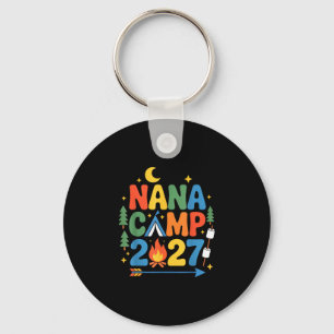 Nana Camp 2027 Familienurlaub Sommer-Camping-Crew Schlüsselanhänger