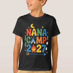 Nana Camp 2027 Familienurlaub Sommer-Camping-Crew T-Shirt