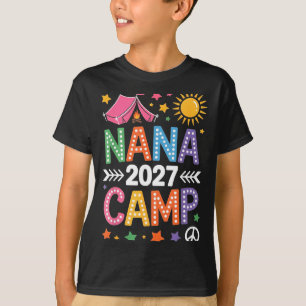 Nana Camp 2027 Familienurlaub Sommer-Camping-Crew T-Shirt
