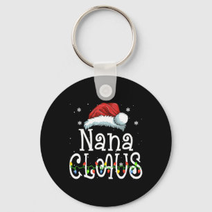 Nana Claus Christmas Pajama Familie Matching Xmas Schlüsselanhänger