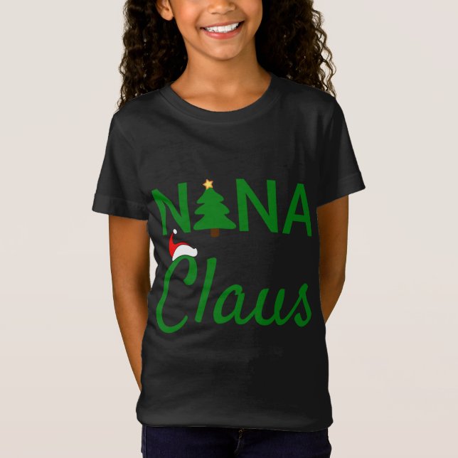 Nana Claus - Daddy Claus Baby Claus Mama Claus Paj T-Shirt (Vorderseite)