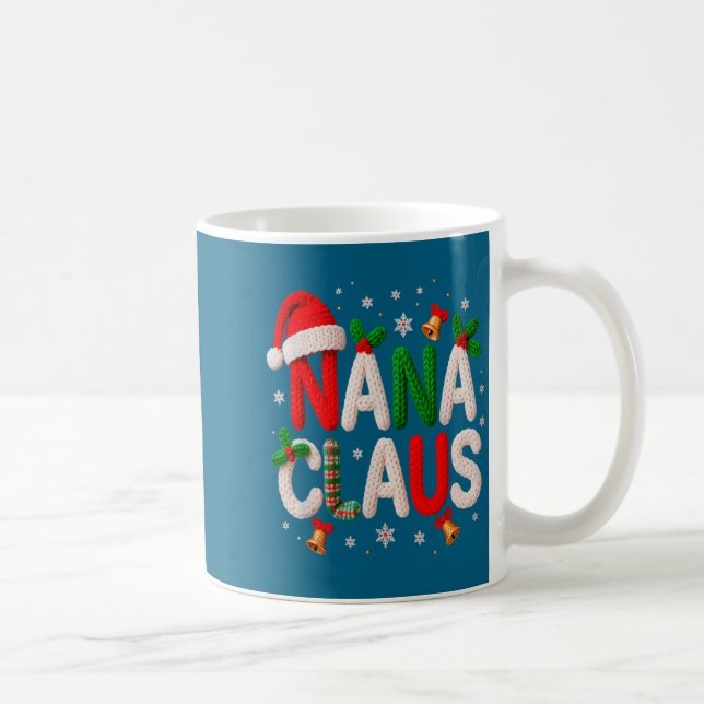 Nana Claus Santa Claus Crochet &amp; Knitting Love Kaffeetasse (Rechts)