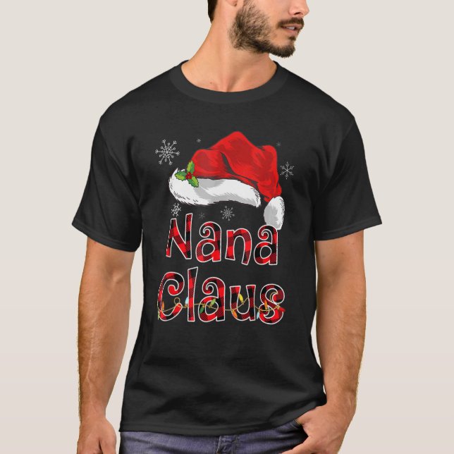 Nana Claus Shirt Weihnachtsmannmütze Red Buffalo K (Vorderseite)