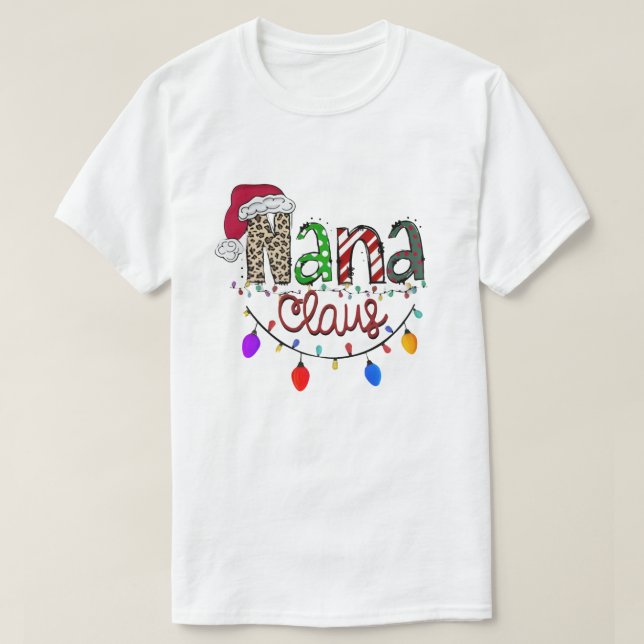 Nana Claus Weihnachts-T - Shirt (Design vorne)
